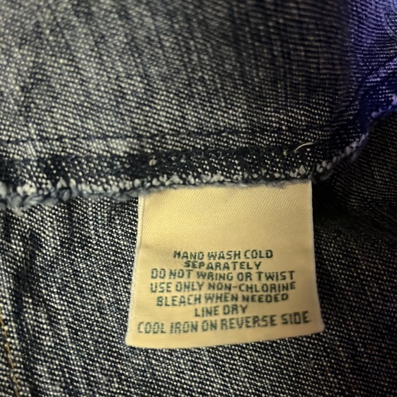 St. Johns Bay Denim Jacket Vintage Women's Size M Blue Denim Stand Up Collar - Picture 6 of 6